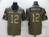 Nike Packers 12 Aaron Rodgers Olive Camo 2021 Salute To Service Limited Jersey Dzhi,baseball caps,new era cap wholesale,wholesale hats